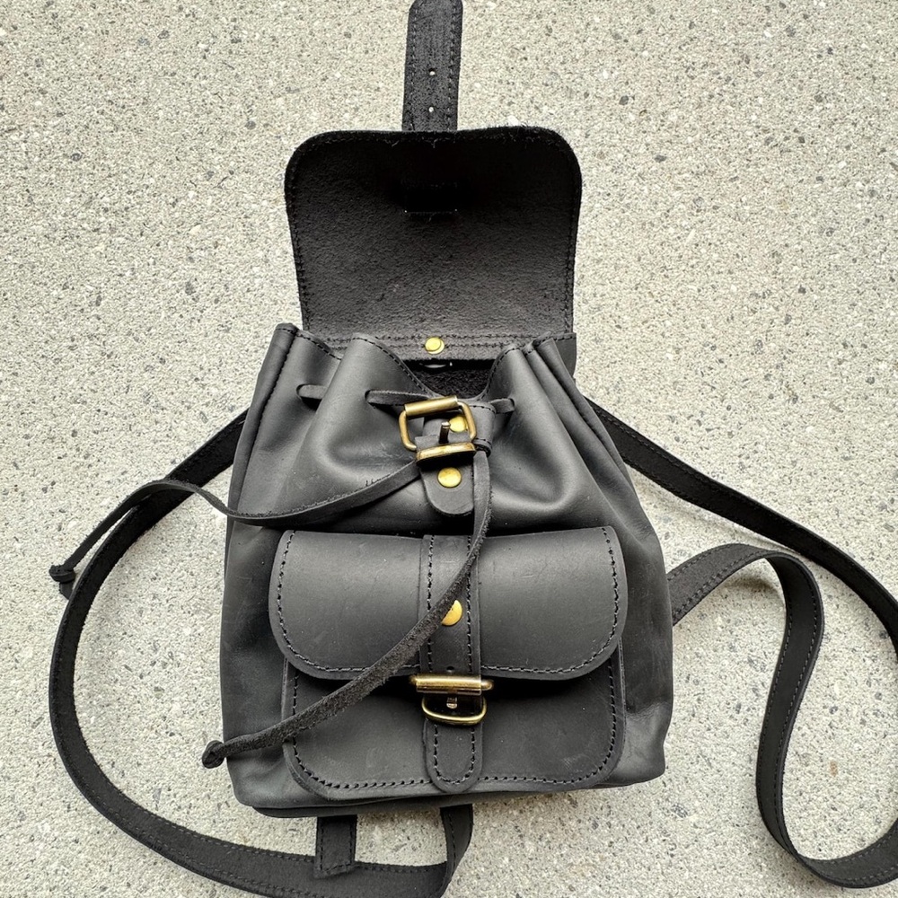 Leather Mini Backpack - Picture 8 of 8